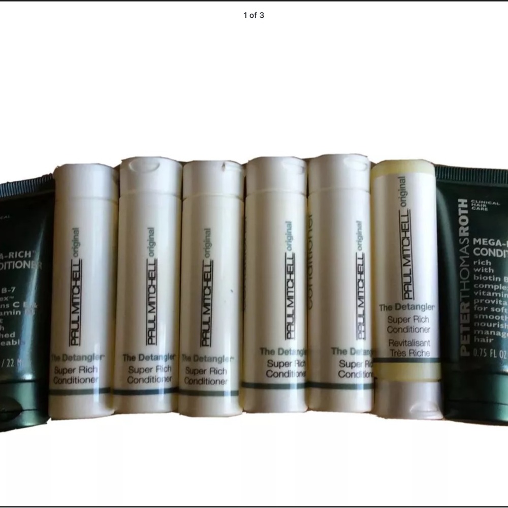 New Paul Mitchell The Detangler Conditioner Peter Thomas Roth Mega Rich Lot of 8
